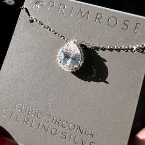 Sterling Silver Cubic Zirconia Necklace